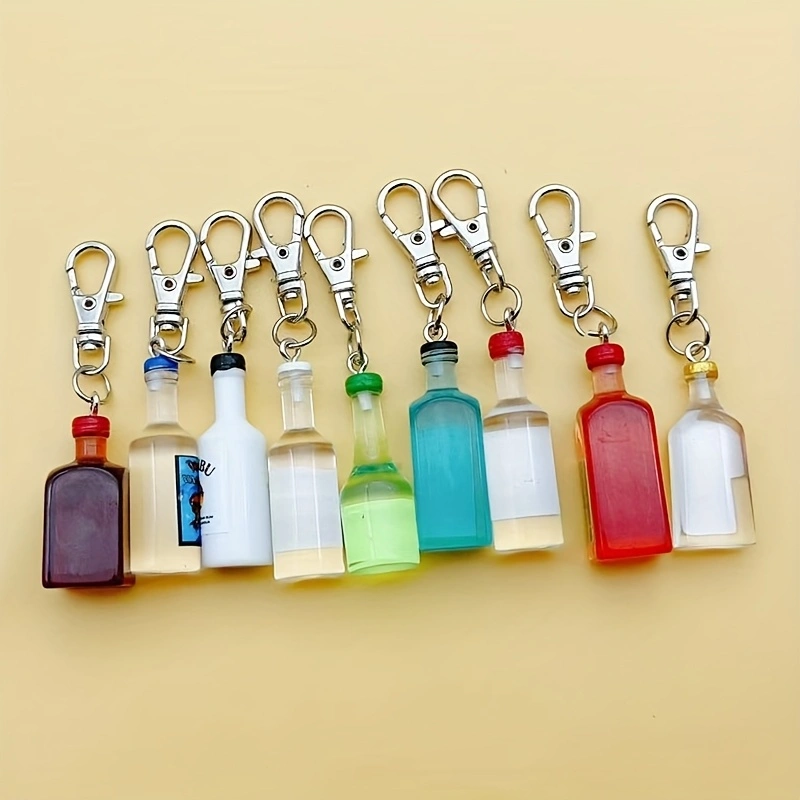 Beer & Wine Grab - Llavero de resina con forma de