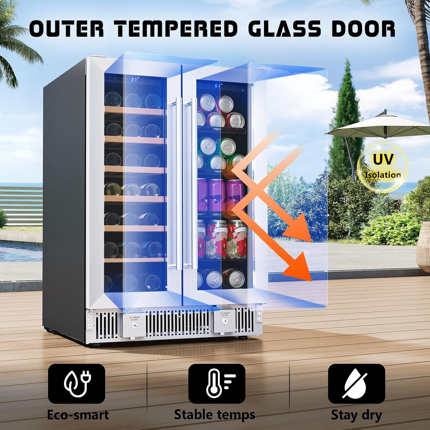 Refrigerador para Bebidas, Nev - Wine Beer Fridge Under Counter reseña y precio