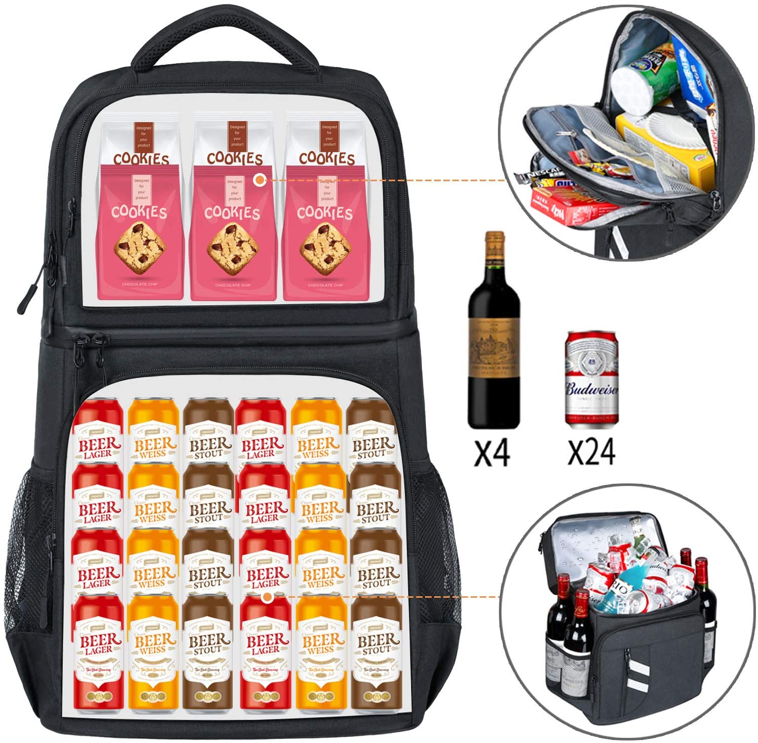 DENUONISS Mochila térmica 2 en - Wine Beer Fridge reseña y precio