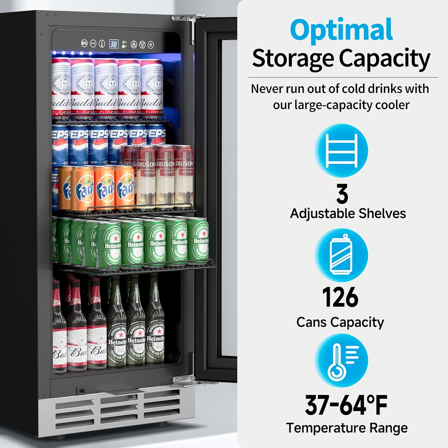 Refrigerador para Bebidas Bajo - Wine Beer Fridge Under Counter reseña y precio